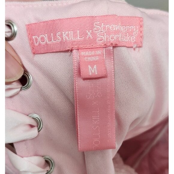 Dolls Kill X Strawberry Shortcake Meadow Greeting Corset Top M - Picture 7 of 9